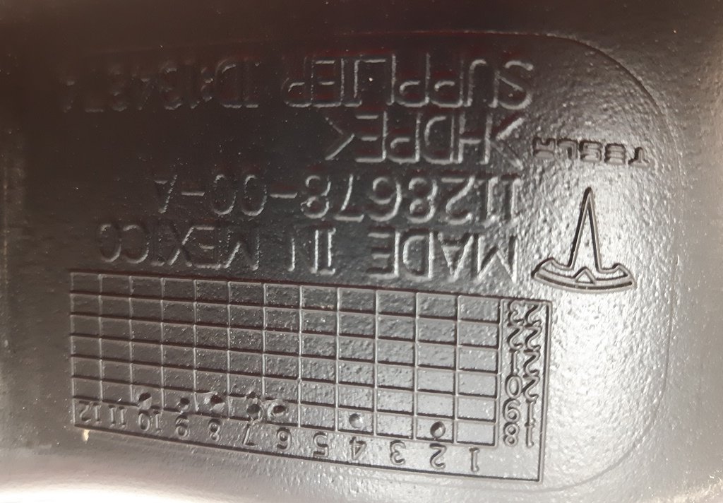 16 Système de ventilation conduit d'air gauche horizontal Tesla modèle X 1128678-00-A